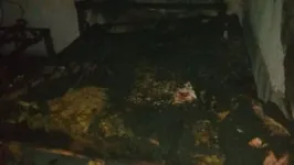Residência ficou completamente destruída.