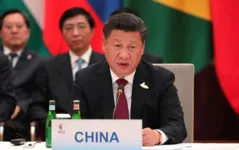 O Presidente chinês, Xi Jinping em reunião do G20