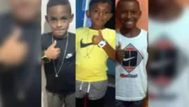 Lucas Matheus, de 9 anos, e Alexandre Silva, 11, e Fernando Henrique, 12, desapareceram em dezembro de 2020.