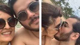 Fátima Bernardes e Túlio Gadelha celebraram mais um ano de namoro.