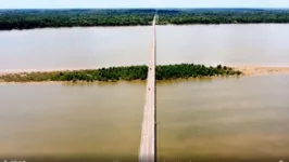 Vista feita pelo drone do perfil Voando Sobre Tudo