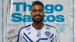 Atacante Thiago Santos, é um dos novos contratados do Paysandu