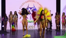 Miss Bumbum: candidata arrancou faixa por não concordar com o resultado.