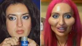 O antes e depois da modelo