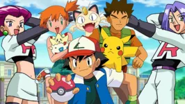 Os personagens do desenho animado Pokemon