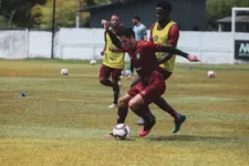 Clube do Remo realiza último treino em Belém antes do desafio contra o Brasil de Pelotas