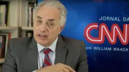William Waack agora trabalha na CNN. Ele saiu da Globo em 2017