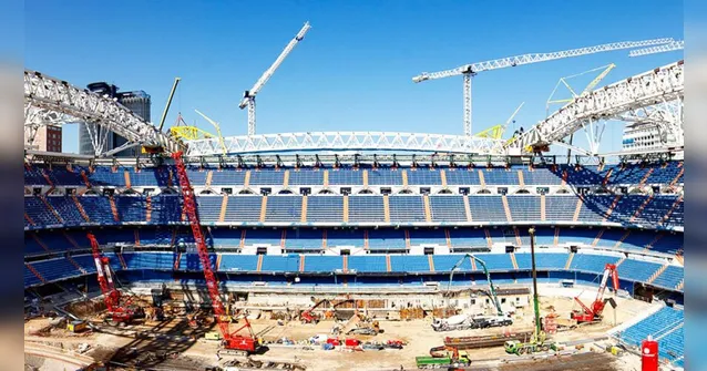 Imagem ilustrativa da notícia Vídeo: Estádio do Real Madri usado na Copa passa por reforma