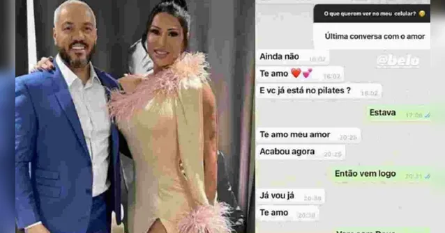 Imagem ilustrativa da notícia Gracyanne deixa "eu te amo" de Belo no vácuo e viraliza