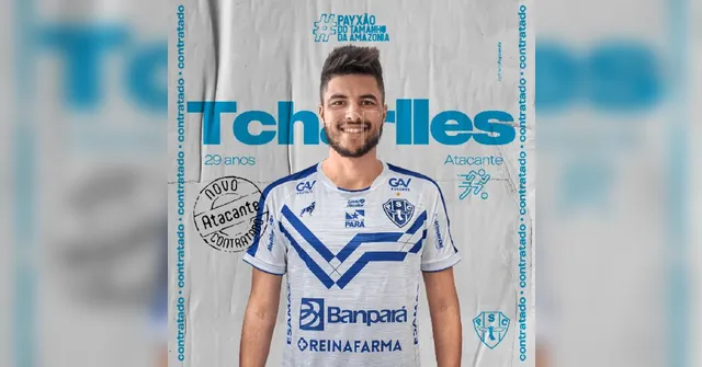 Imagem ilustrativa da notícia "Feliz com esse momento", afirma o novo atacante do Paysandu