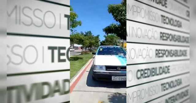 Imagem ilustrativa da notícia Vídeo: carro invade ciclovia em Belém e quase atinge pessoa