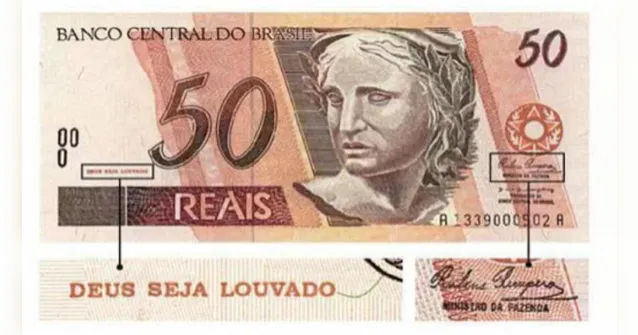 Imagem ilustrativa da notícia Notas raras de 50 reais podem valer até 4 mil; saiba mais!