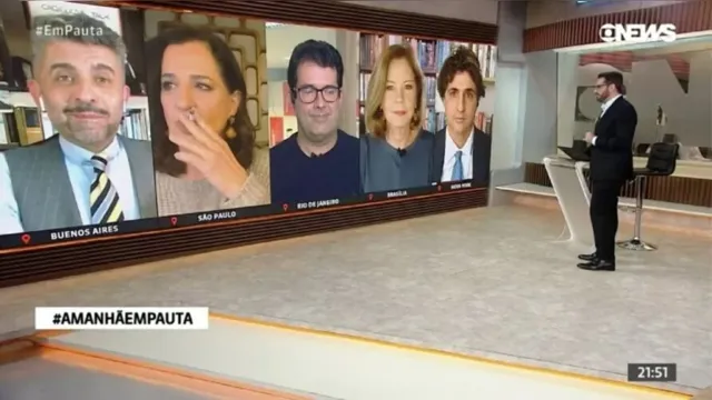 Imagem ilustrativa da notícia Jornalista da Globo fuma ao vivo durante telejornal