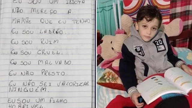 Imagem ilustrativa da notícia Caso Miguel: menino era forçado a anotar ofensas em caderno
