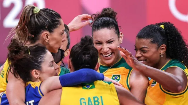Imagem ilustrativa da notícia Brasil vence Comitê Russo e é semifinalista no vôlei