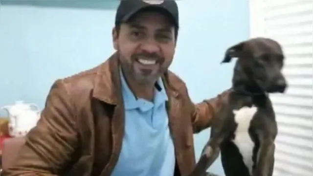 Imagem ilustrativa da notícia Vídeo: locutor salva cachorro de ataque de sucuri 