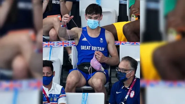 Imagem ilustrativa da notícia Campeão olímpico viraliza ao fazer tricô entre as disputas