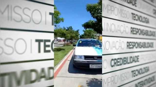 Imagem ilustrativa da notícia Vídeo: carro invade ciclovia em Belém e quase atinge pessoa