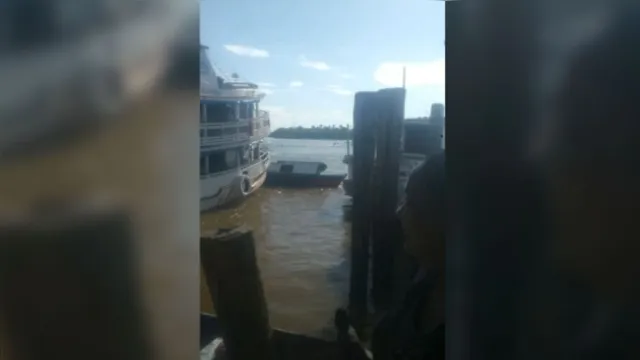 Imagem ilustrativa da notícia Vídeo: rabeta afunda após ser atingida por barco no Marajó