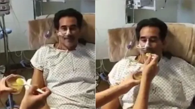 Imagem ilustrativa da notícia Vídeo: Luciano Szafir se alimenta pela 1º vez após extubação