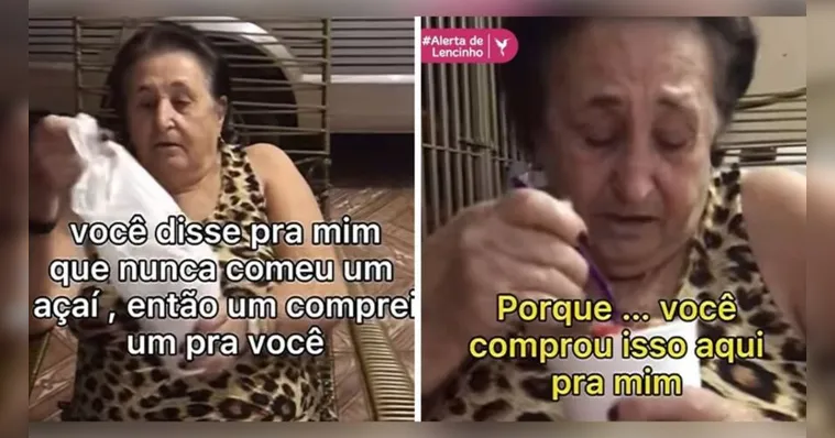 Imagem ilustrativa da notícia Vídeo: vovó chora ao experimentar açaí pela 1º vez