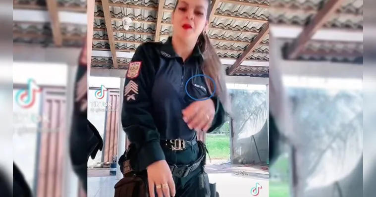Imagem ilustrativa da notícia Mulher fardada dançando no TikTok pode não ser PM