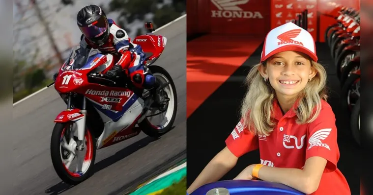 Imagem ilustrativa da notícia Paraense de 10 anos compete em motos a 150 Km/hora