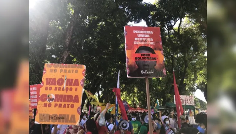 Imagem ilustrativa da notícia Belém reúne manifestantes em ato contra Bolsonaro; veja!