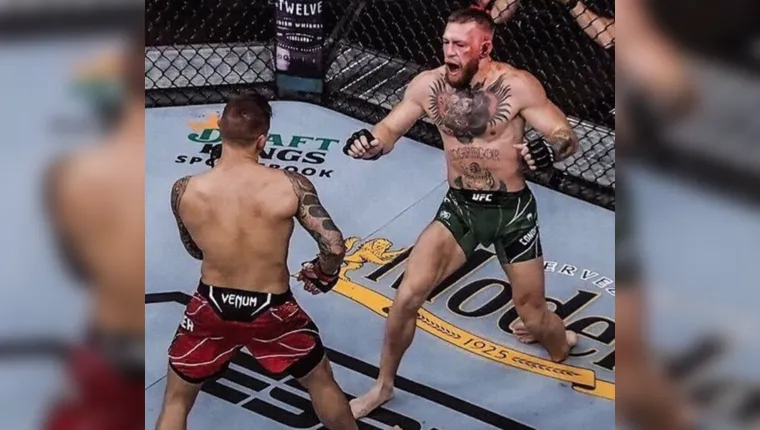 Imagem ilustrativa da notícia McGregor fratura tornozelo durante luta. Veja o vídeo