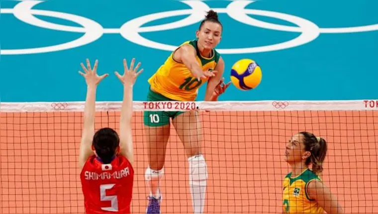 Imagem ilustrativa da notícia Brasil vence o Japão por 3 sets a 0 no vôlei feminino