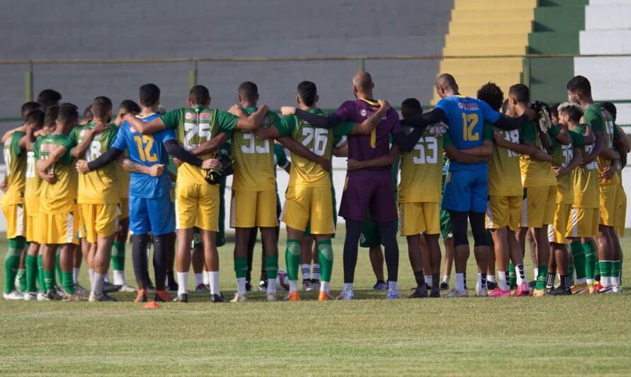 Concentração da equipe antes da partida