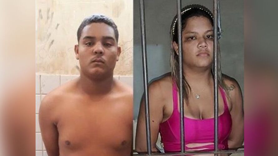 Bruno Pinheiro da Silva e Michelle Tayna Pojo Cunha foram presos por tráfico de drogas.