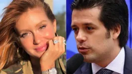 Marina Ruy Barbosa e o deputado Guilherme Mussi.