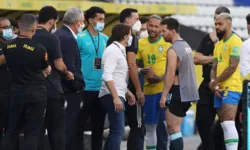 Brasil e Argentina foi interrompido aos 5 minutos do 1º tempo