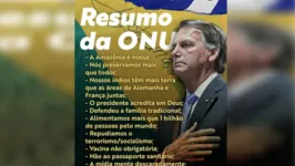 Foto compartilhada no Twitter do presidente