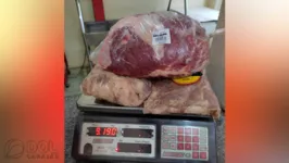 Carne furtada pelo açougueiro em Marabá