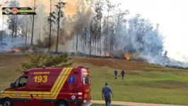 Bombeiros enviaram seis viaturas para o local do acidente