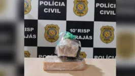 Droga apreendida com a gestante foi avaliada em R$ 50 mil