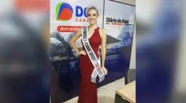 Larissa de Souza Azevedo é a Miss Universo Pará 2021 e visitou o DOL Carajás nesta sexta (8)