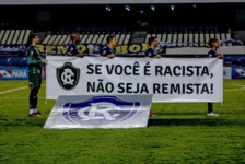 Campanha realizada pelo Clube do Remo, em 2020: "Se você é racista, não seja remista".