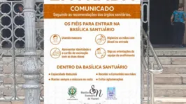 Para entrar na Basílica Santuário de Nazaré, é necessário apresentar documento de identificação e Cartão de vacinação 