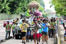 A romaria é uma tradição que ocorre há 42 anos, intitulada “Carreata da Fé”