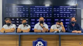 Gestores do Clube do Remo abordaram vários temas durante coletiva.