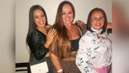 Ana Maria e Thalia Ramos viajaram da Paraíba para Santos para o encontro com Nadine