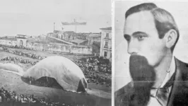 Julio Cezar realizou seu experimento com o balão Santa Maria de Belém, na Cidade Velha. 