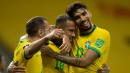 Everton Ribeiro e Neymar marcaram para a Seleção Brasileira.