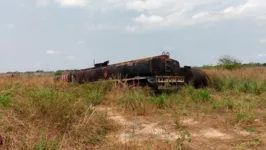 Um corpo foi encontrado na manhã desta quarta-feira (15) dentro de um tanque de combustível abandonado em um terreno no residencial Magalhães II