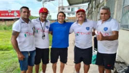 Agnaldo ao lado da comissão técnica tentará levar o Vênus a elite do Parazão