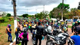 Imagem ilustrativa da notícia Manifestantes realizam motociata pró Bolsonaro em Marabá