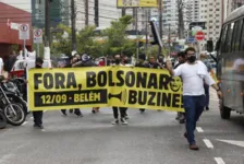 Imagem ilustrativa da notícia Veja fotos da manifestação contra Bolsonaro em Belém